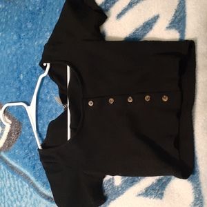 Black crop top
